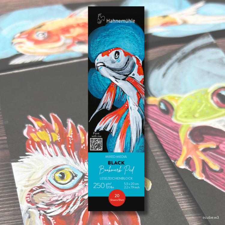 Hahnemühle Mixed Media papier boekenlegger zwart