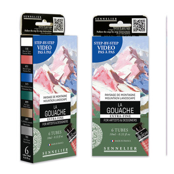 Sennelier mountain landscape - gouache extra fine - set 6x 10ml