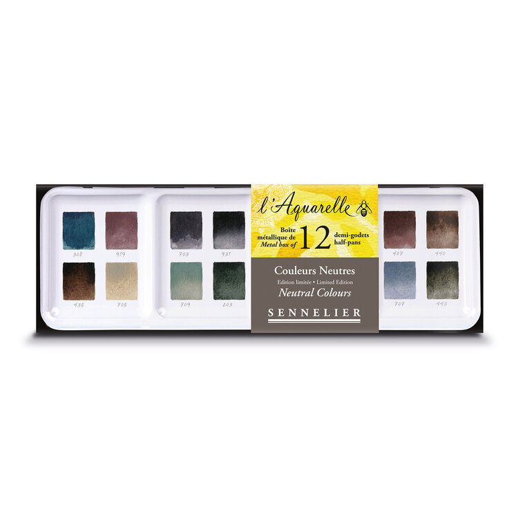 Sennelier aquarelverf - neutral colours (12)