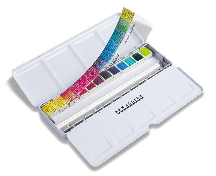 Sennelier aquarelverf Bright Colors (12 napjes)