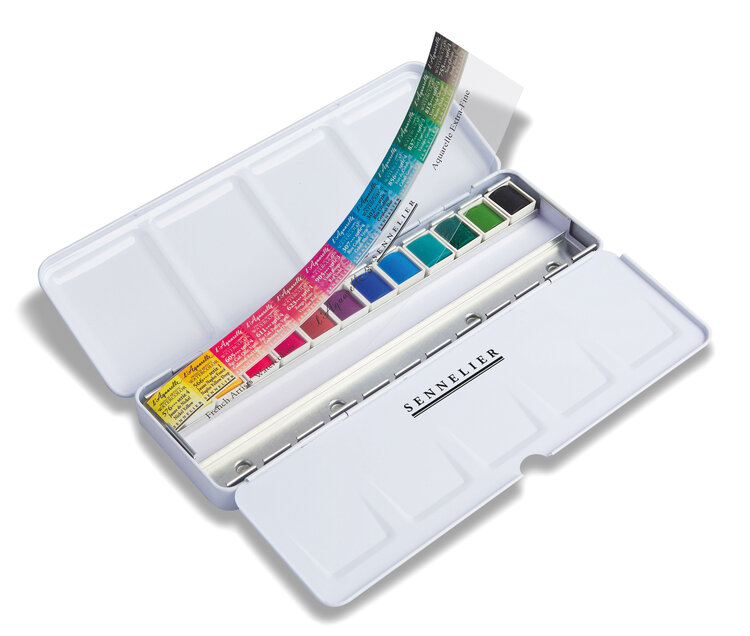 Sennelier aquarelverf Granulating Colors (12 napjes)