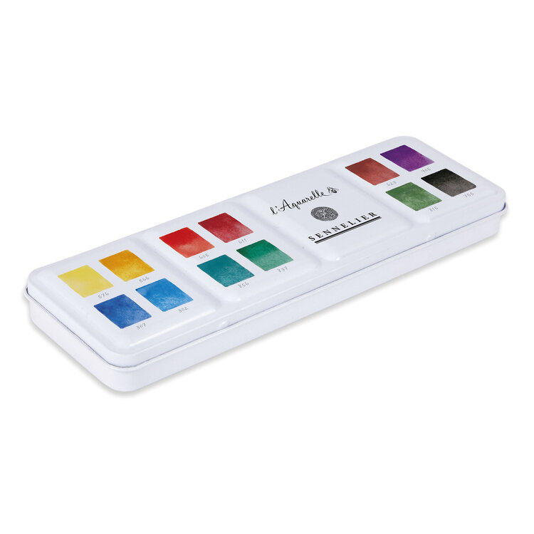 Sennelier aquarelverf Granulating Colors (12 napjes)