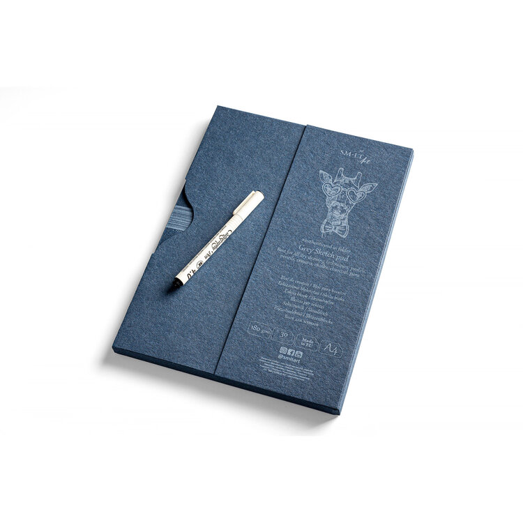 SM.LT Art grijs tekenpapier pad A4