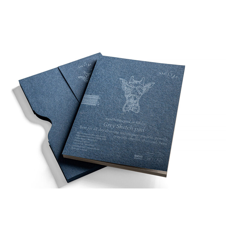 SM.LT Art grijs tekenpapier pad A4