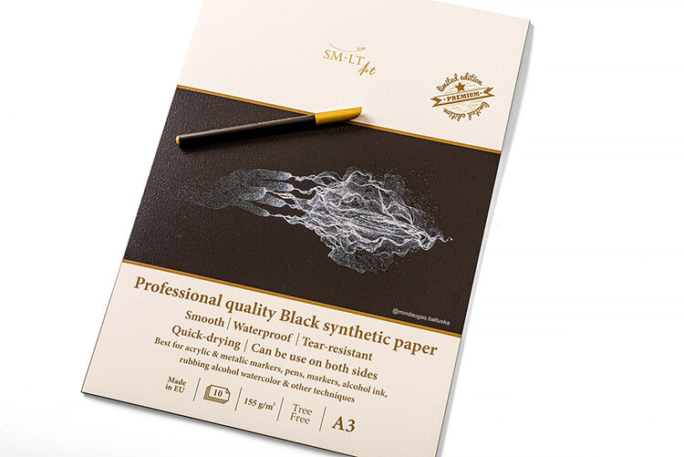 SM.LT Art professioneel zwart synthetisch papier