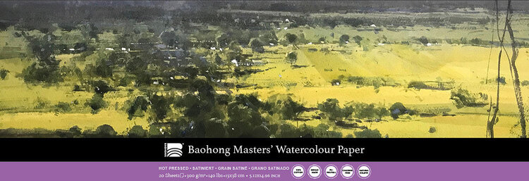 Baohong The Masters' Choice Artist aquarelblok HP - vierkant