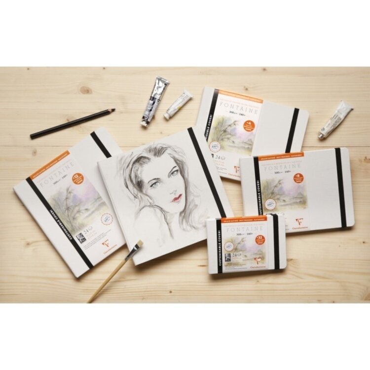 Clairefontaine aquarel album Fontaine hot pressed