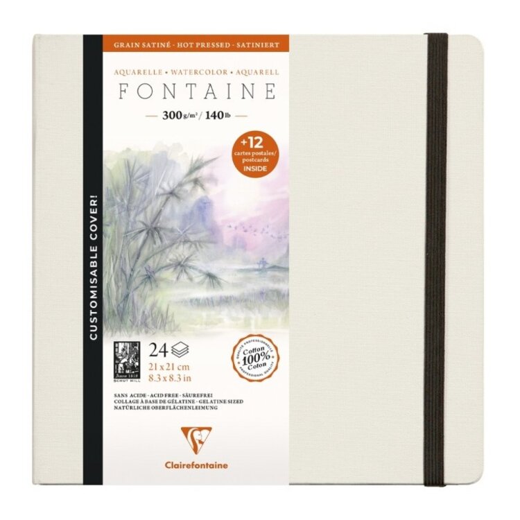 Clairefontaine aquarel album Fontaine hot pressed
