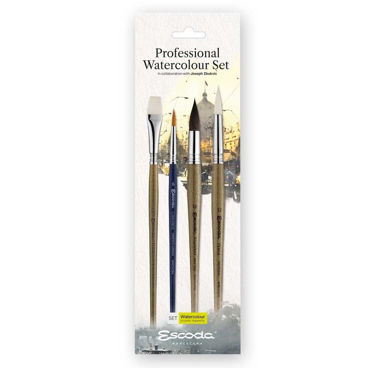Escoda professional watercolour set aquarelpenselen