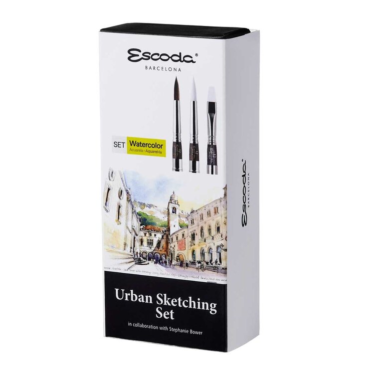 Escoda urban sketching set aquarel reispenselen