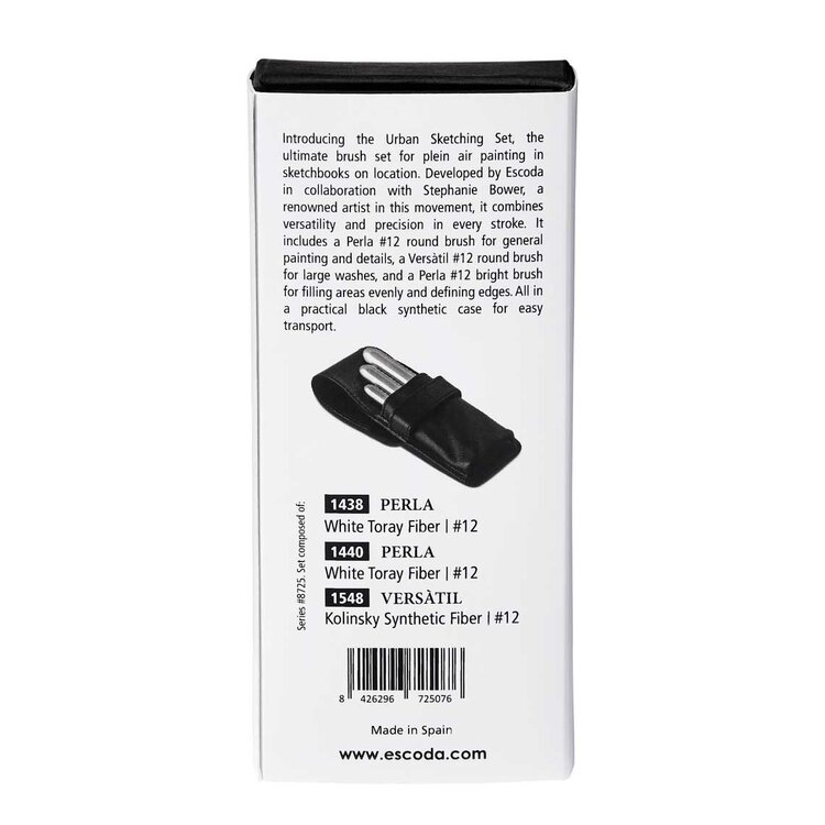 Escoda urban sketching set aquarel reispenselen