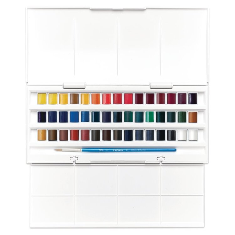 Cotman Water Colours aquarelverf - studio set 48 napjes