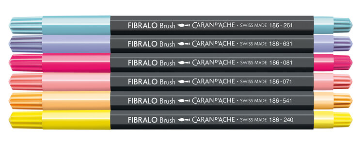 Caran d'Ache Fibralo brush stiften (6)