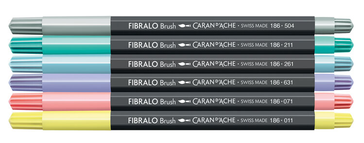 Caran d'Ache Fibralo brush stiften (6)