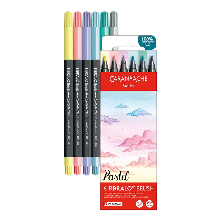Caran d'Ache Fibralo brush stiften (6)