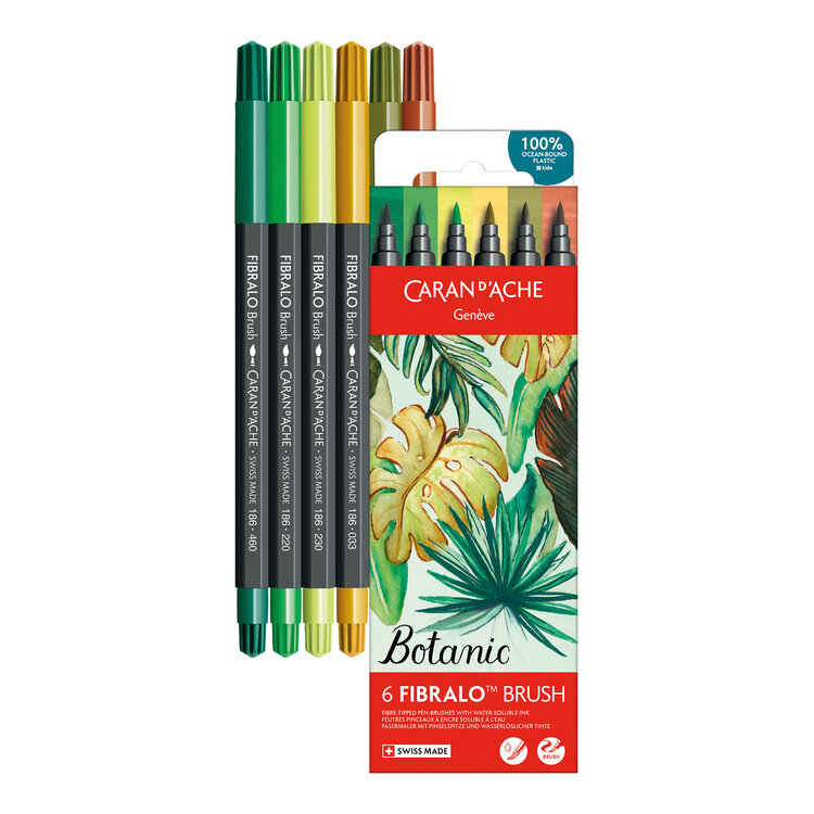 Caran d'Ache Fibralo brush stiften (6)