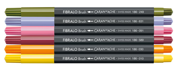 Caran d'Ache Fibralo brush stiften (6)