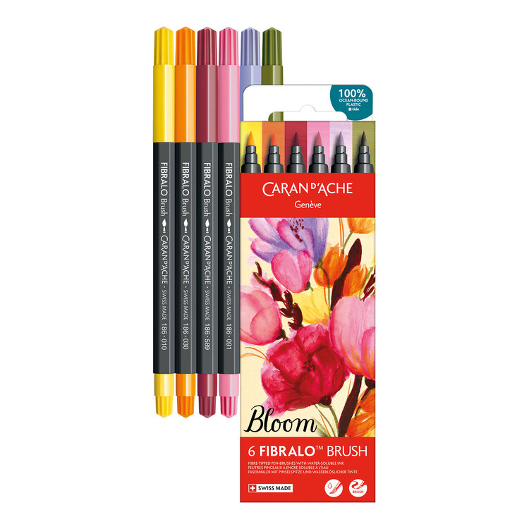 Caran d'Ache Fibralo brush stiften (6)