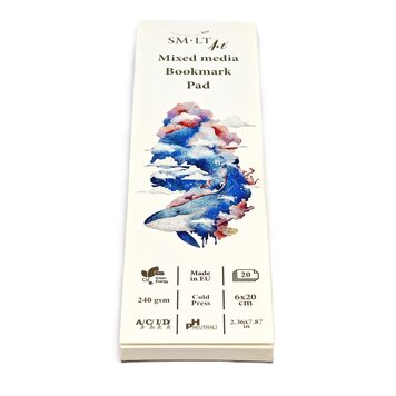 SM.LT Art mixed media bookmark pad