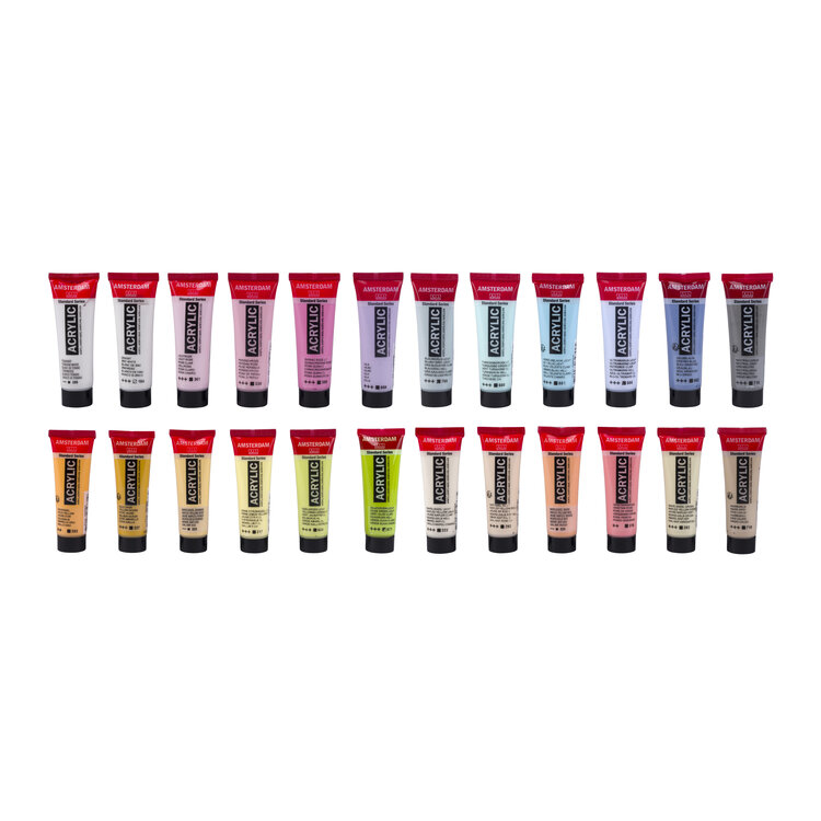 Amsterdam acrylverf set soft colors 24x 20ml