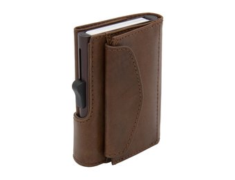 C-secure XL Coin Wallet Vegetable Tanned gun