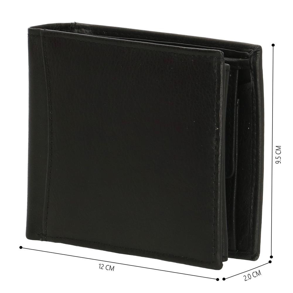 Walnor liggend model billfold zwart