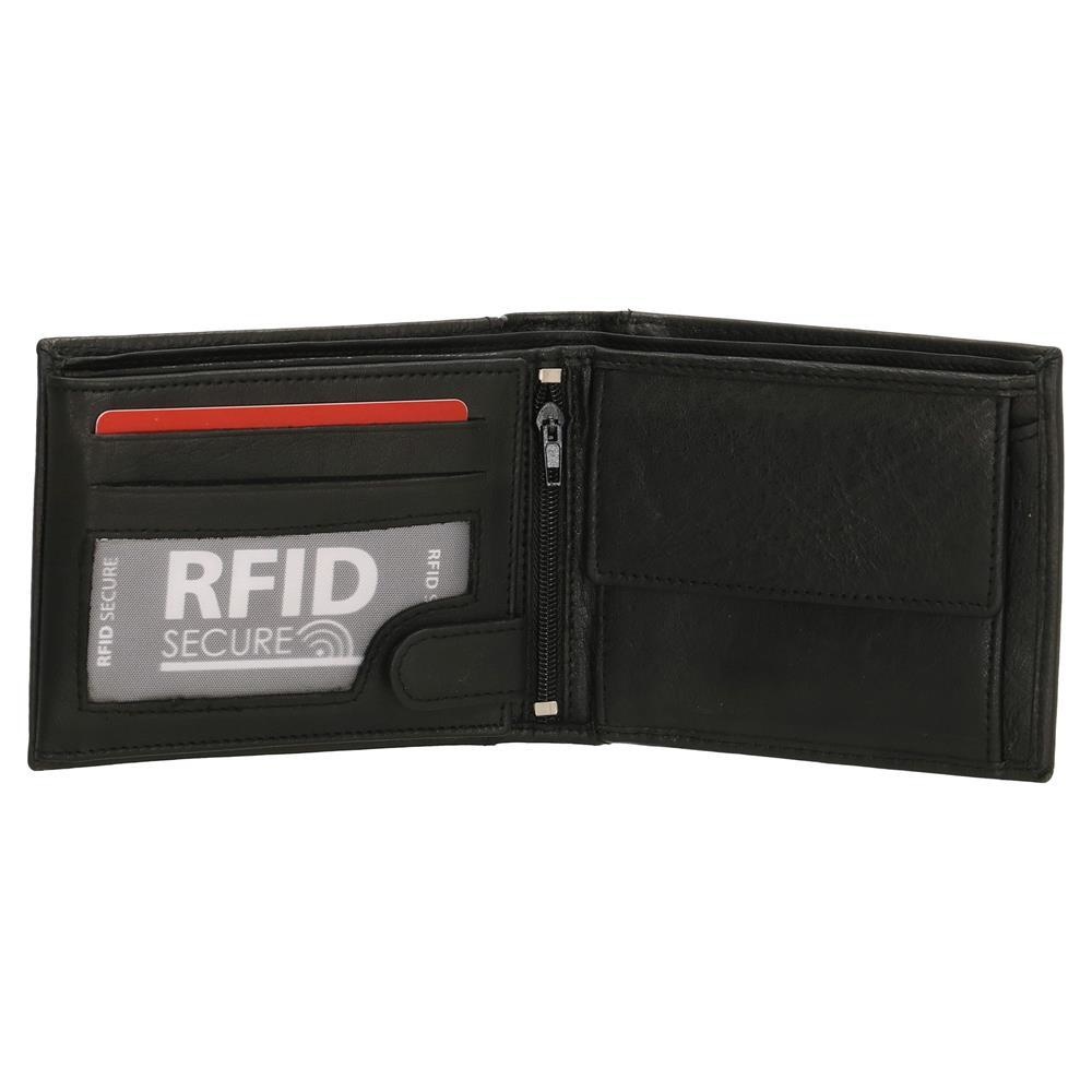 Walnor liggend model billfold zwart