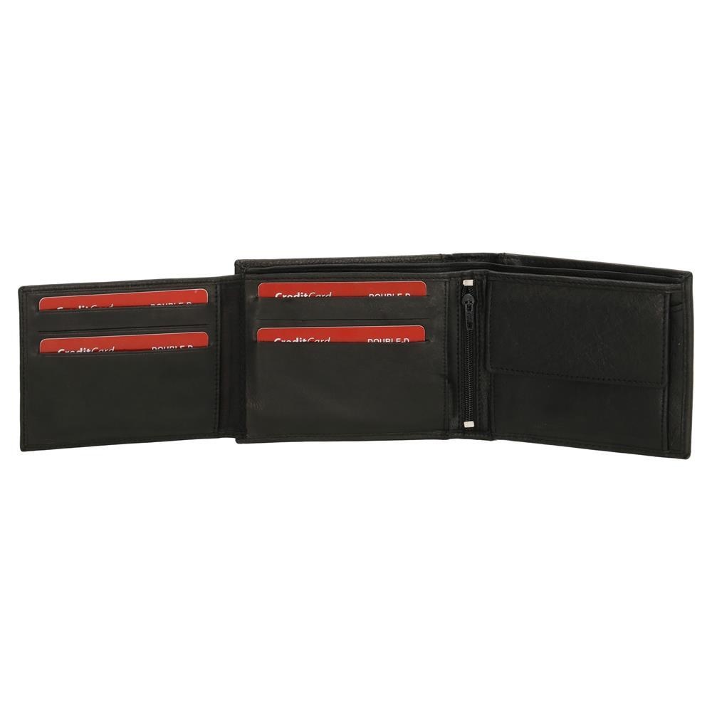 Walnor liggend model billfold zwart