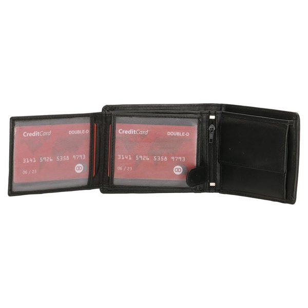 Double-D portemonnee 104 zwart