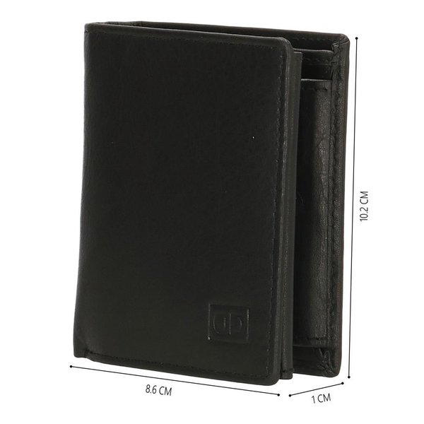 Double-D portemonnee 202 zwart