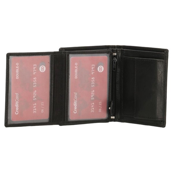 Double-D portemonnee 202 zwart