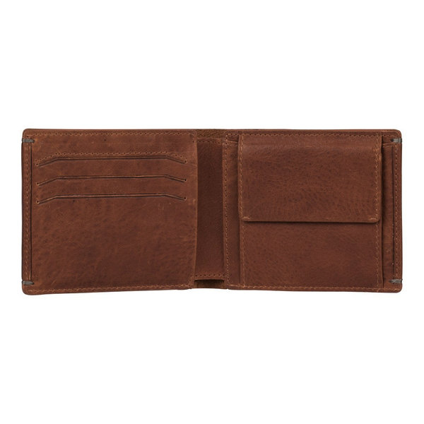 Burkely Antique Avery billfold low coin cognac