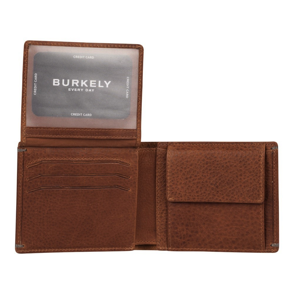 Burkely Antique Avery billfold low flap cognac