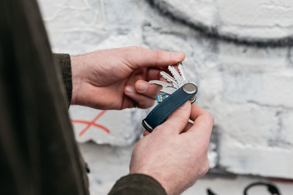 Orbitkey Crazy Horse Leather 2.0 marine blue