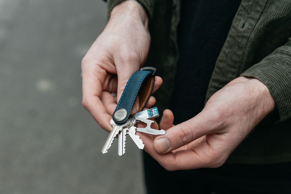 Orbitkey Crazy Horse Leather 2.0 marine blue