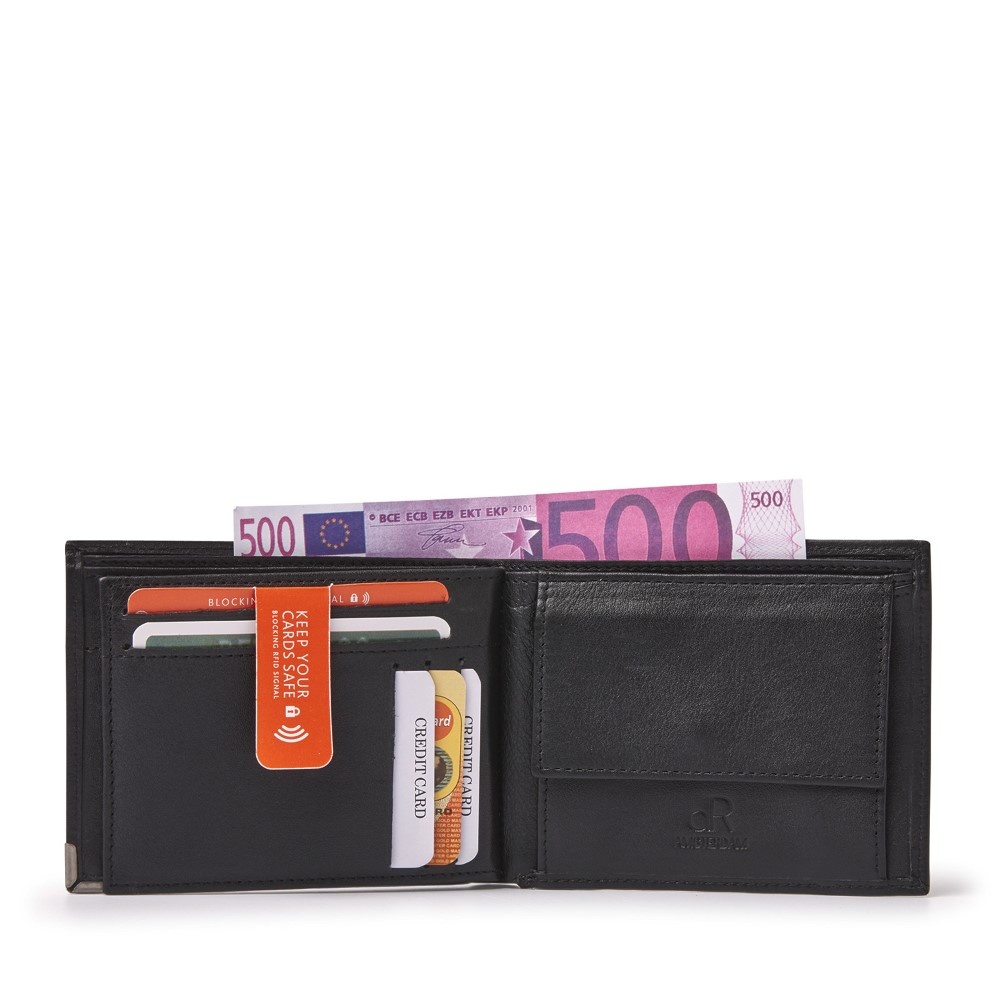 dR Amsterdam Toronto billfold zwart - 15559