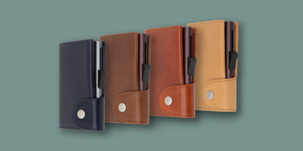 C-secure XL Coin Wallet Vegetable Tanned gun