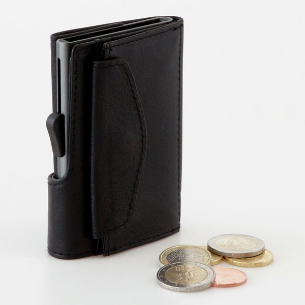 C-secure Coin Wallet Black Nero