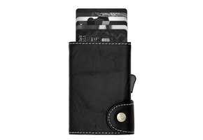 C-secure Wallet Black Nero embossed grey