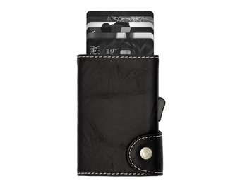C-secure Wallet Black Nero embossed grey