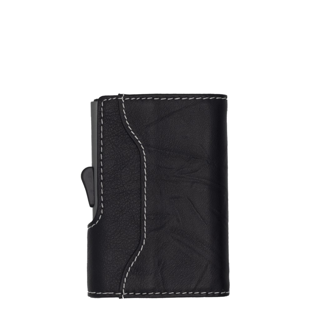 C-secure Wallet Black Nero embossed grey