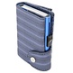 C-secure XL Coin Wallet Blue Metallic Leather