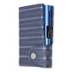 C-secure XL Wallet Blue Metallic Leather