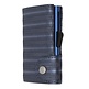 C-secure Wallet Blue Metallic Leather
