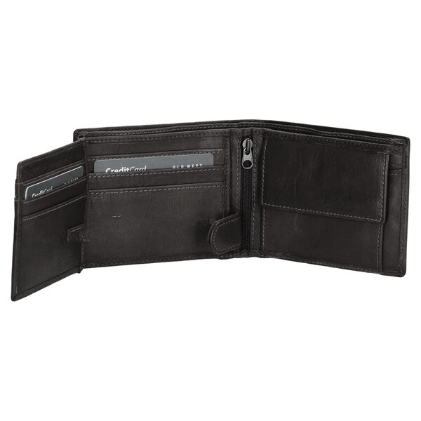 Hide & Stitches San Antonio portemonnee zwart