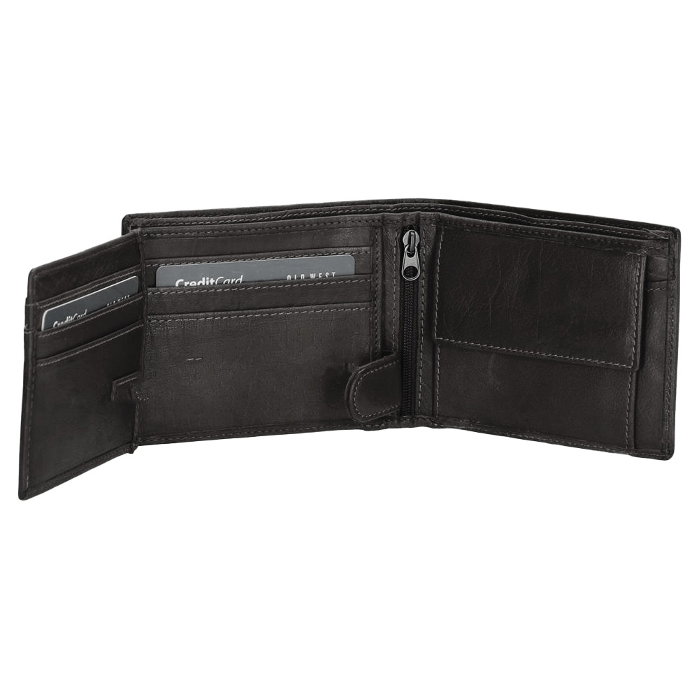 Hide & Stitches San Antonio portemonnee zwart