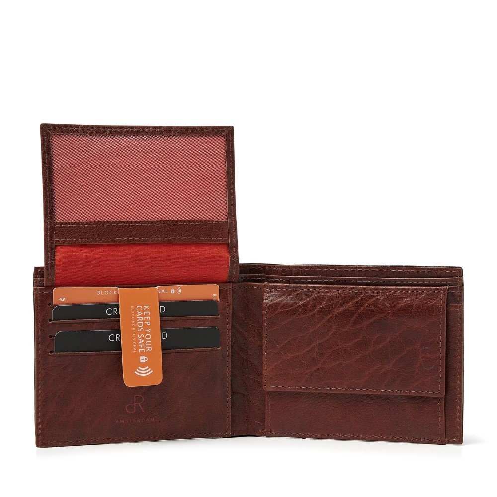 dR Amsterdam Waxi billfold chestnut - 78524
