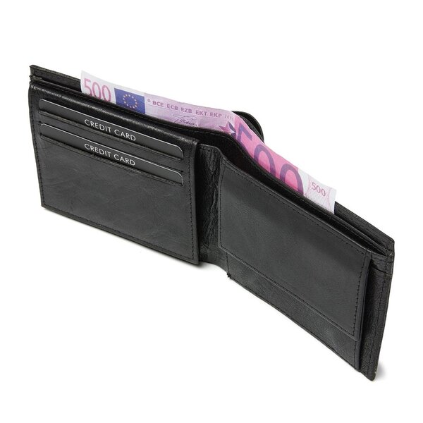 dR Amsterdam Waxi billfold zwart - 78524