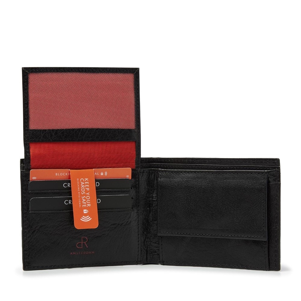 dR Amsterdam Waxi billfold zwart - 78524