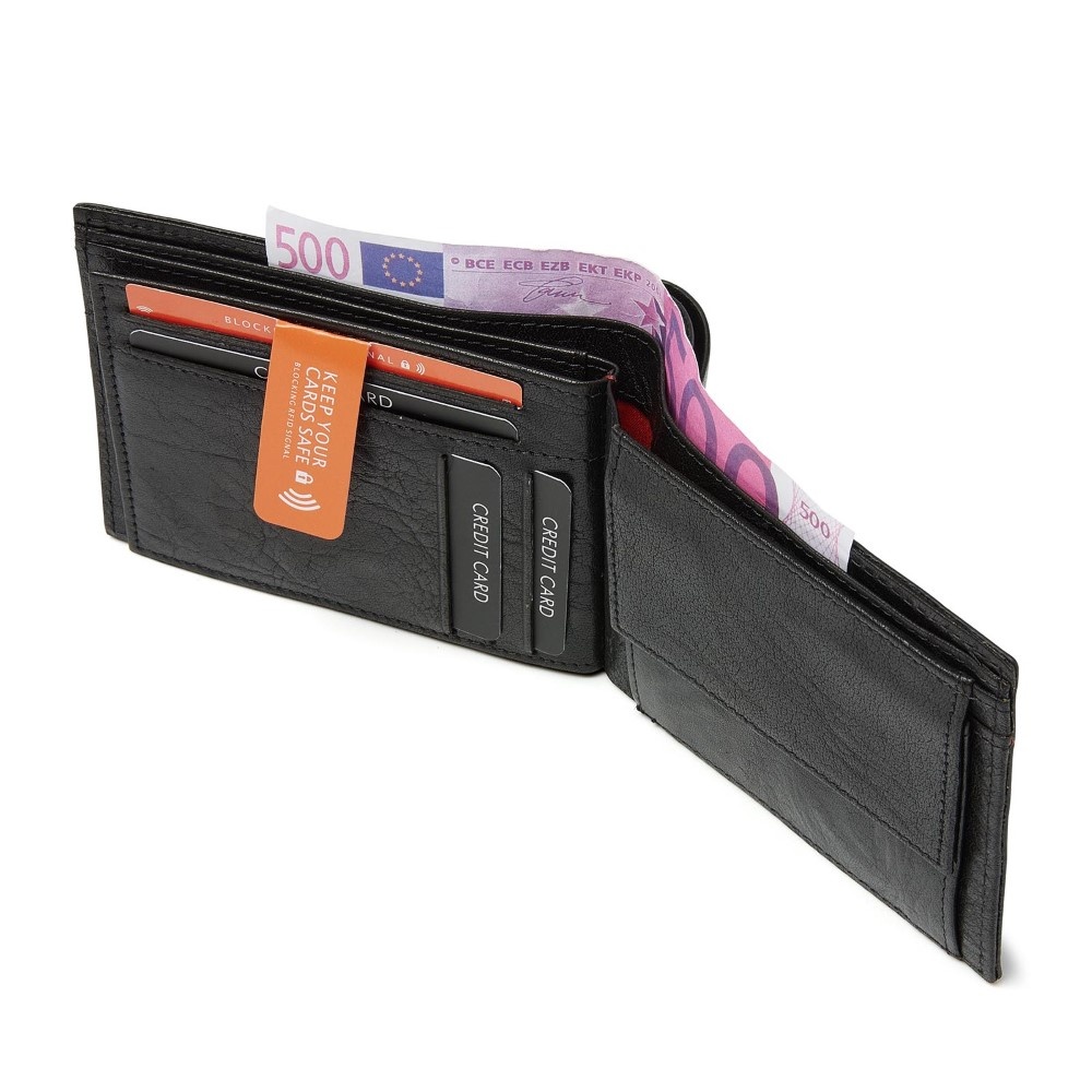 dR Amsterdam Waxi billfold zwart - 78559